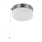 Nuvo Lighting 12W 8" LED Flush with Chain, Brushed Nickel with Frosted Glass 62/1566 - alternate 1